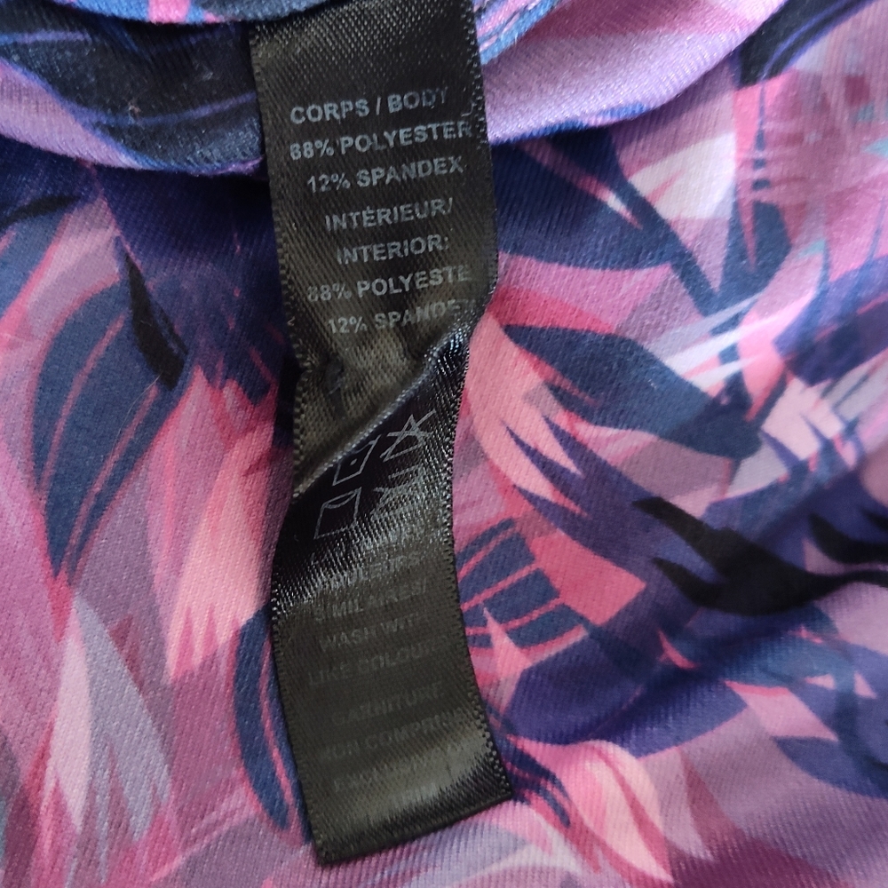 Kyodan Floral Pink and Purple Women's Dress - Picture 5 of 6